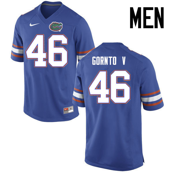 Men Florida Gators #46 Harry Gornto V College Football Jerseys Sale-Blue - Click Image to Close
